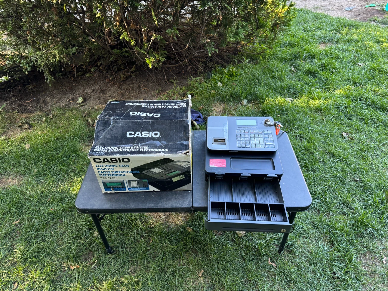 Casio PCR-T285 Electronic Cash Register with Keys & Original Box - photo 2