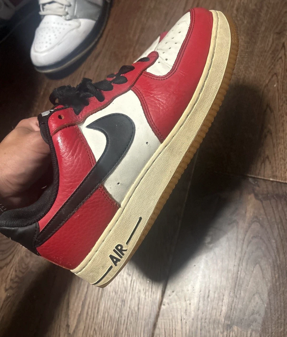 Nike Air Force 1 Red White Black