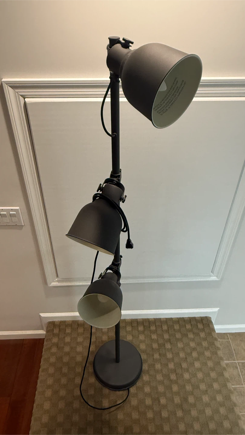 IKEA - HEKTAR Floor lamp with 3-spotlights, dark gray - photo 2