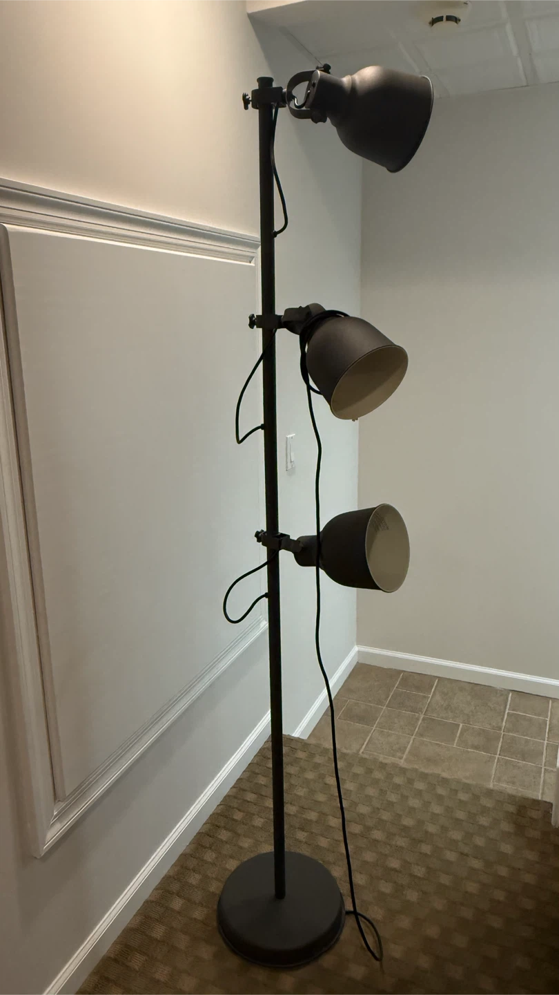 IKEA - HEKTAR Floor lamp with 3-spotlights, dark gray - photo 3