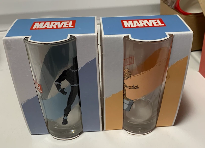 Marvel Black Panther & Groot Shot Glasses (Set of 2)