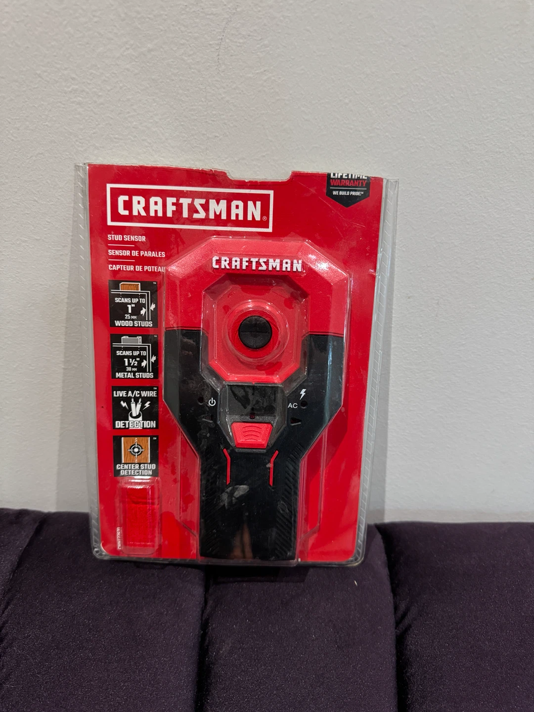 Craftsman Stud Sensor – Wall Stud & Live Wire Detector (New)