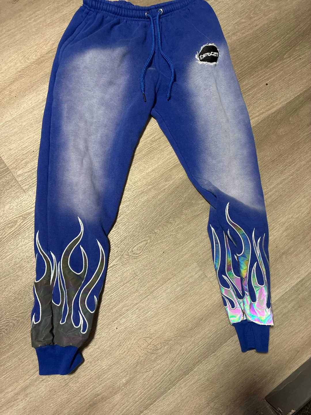 DROCER Canada Blue Tie-Dye Hoodie and Joggers Set Size S