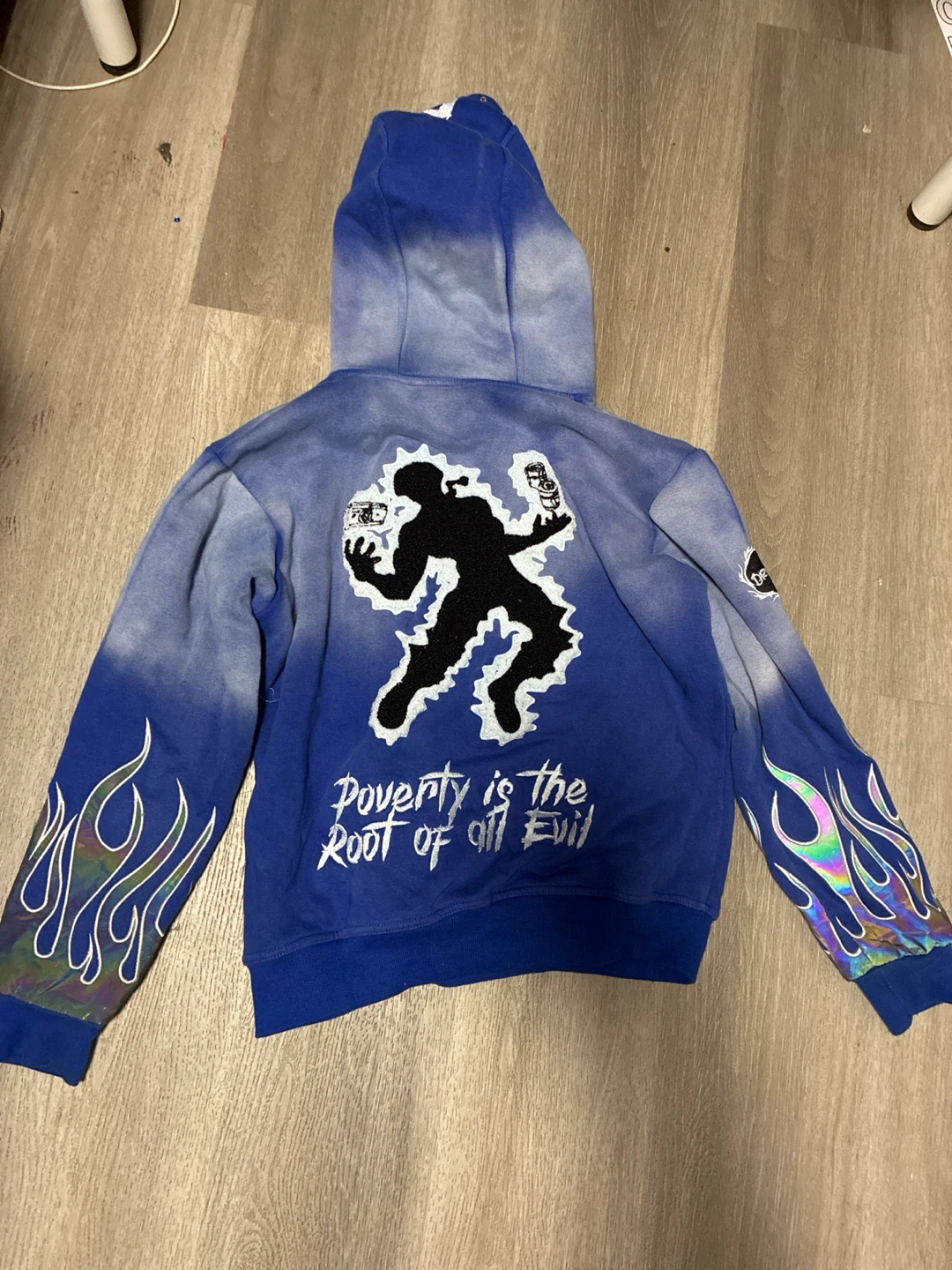 DROCER Canada Blue Tie-Dye Hoodie and Joggers Set Size S - photo 5