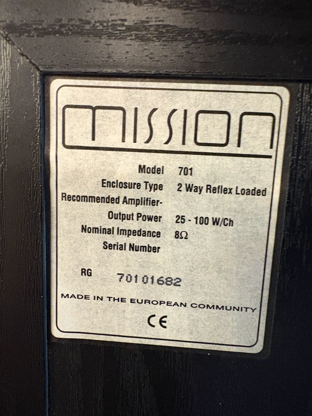 Mission 701 2-Way Reflex Loaded Speakers - photo 4