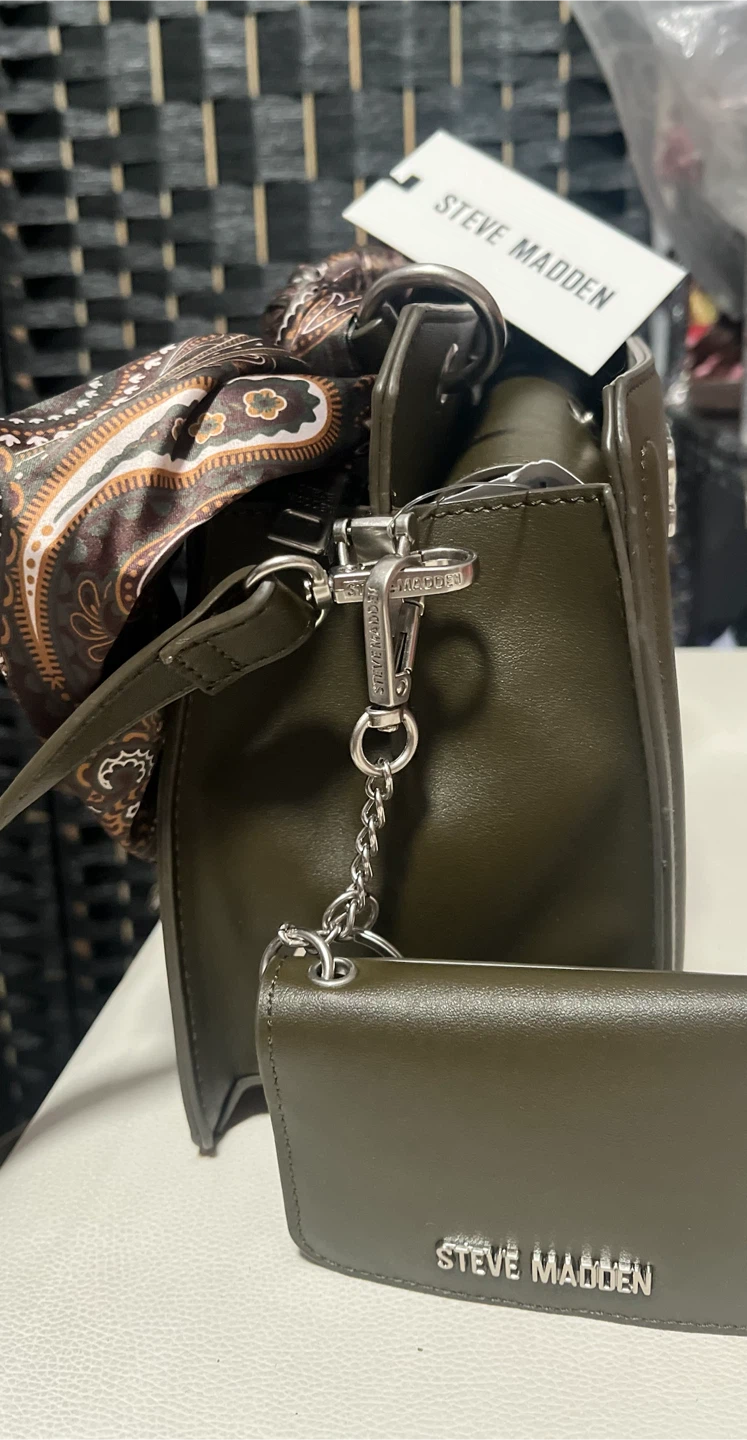 Steve Madden Olive Green Handbag with Cardholder - photo 5