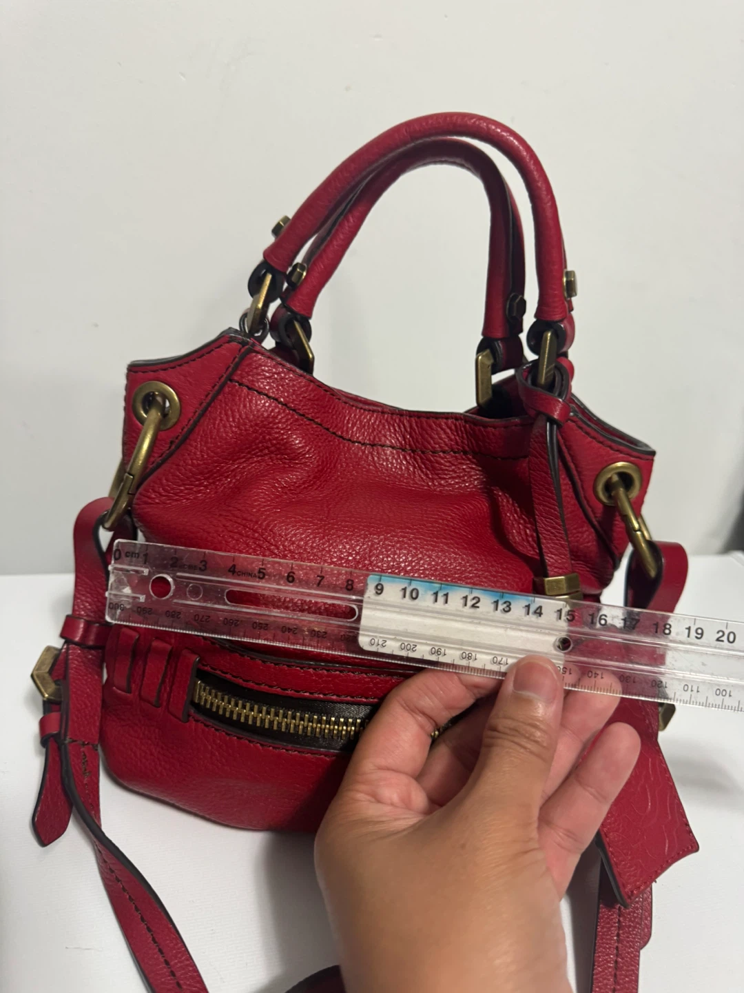 Oryany red leather Satchel Handbag - photo 4