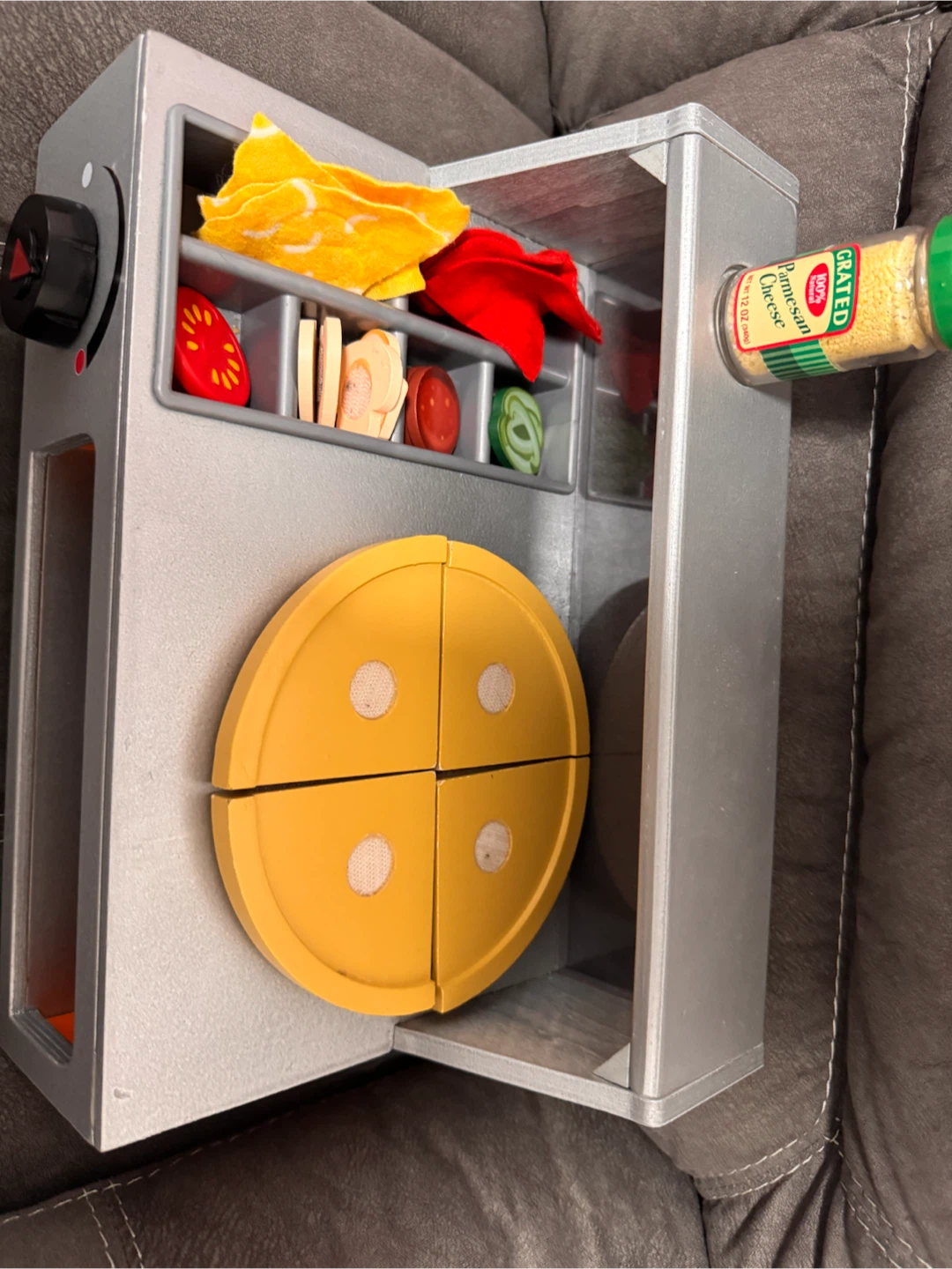 Wooden Play Kitchen Stove with Food Accessories - photo 2