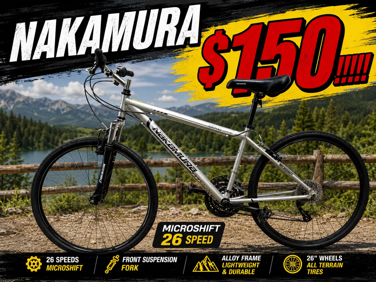 CLEAN NAKAMURA MOUNTAIN BIKE