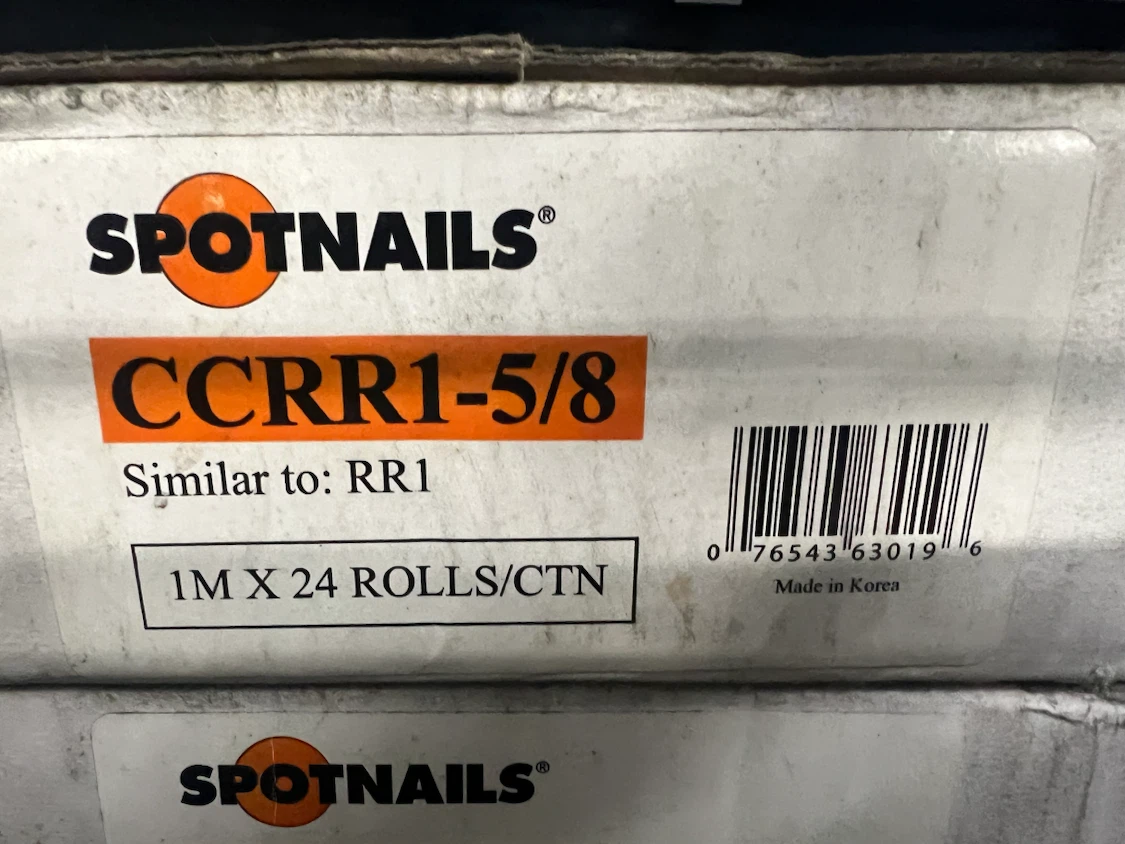 Spotnails CCRR1-5/8 Staple Rolls - 1M X 24 Rolls/CTN - photo 4