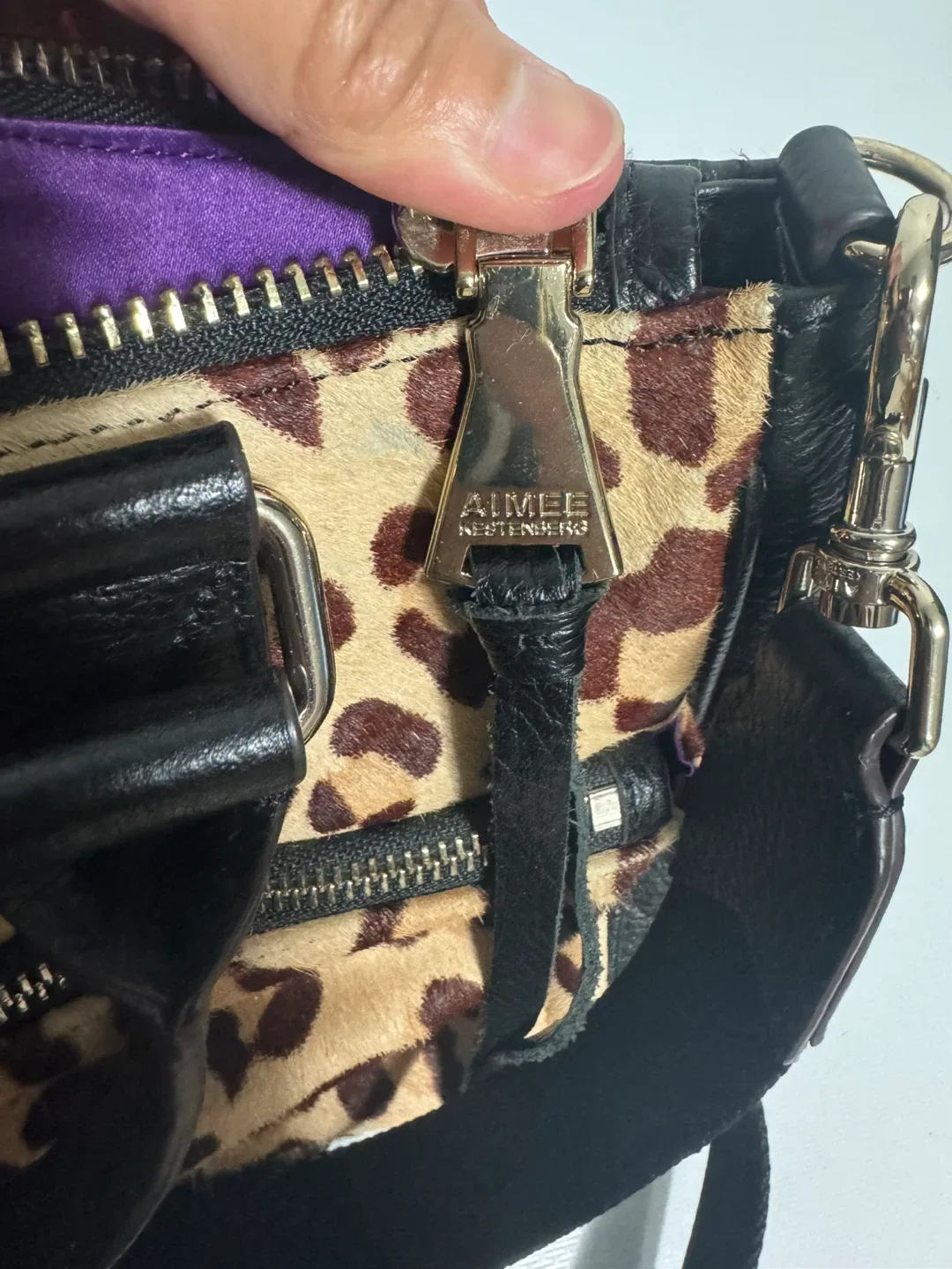 Aimee Kestenberg Leopard Print Satchel