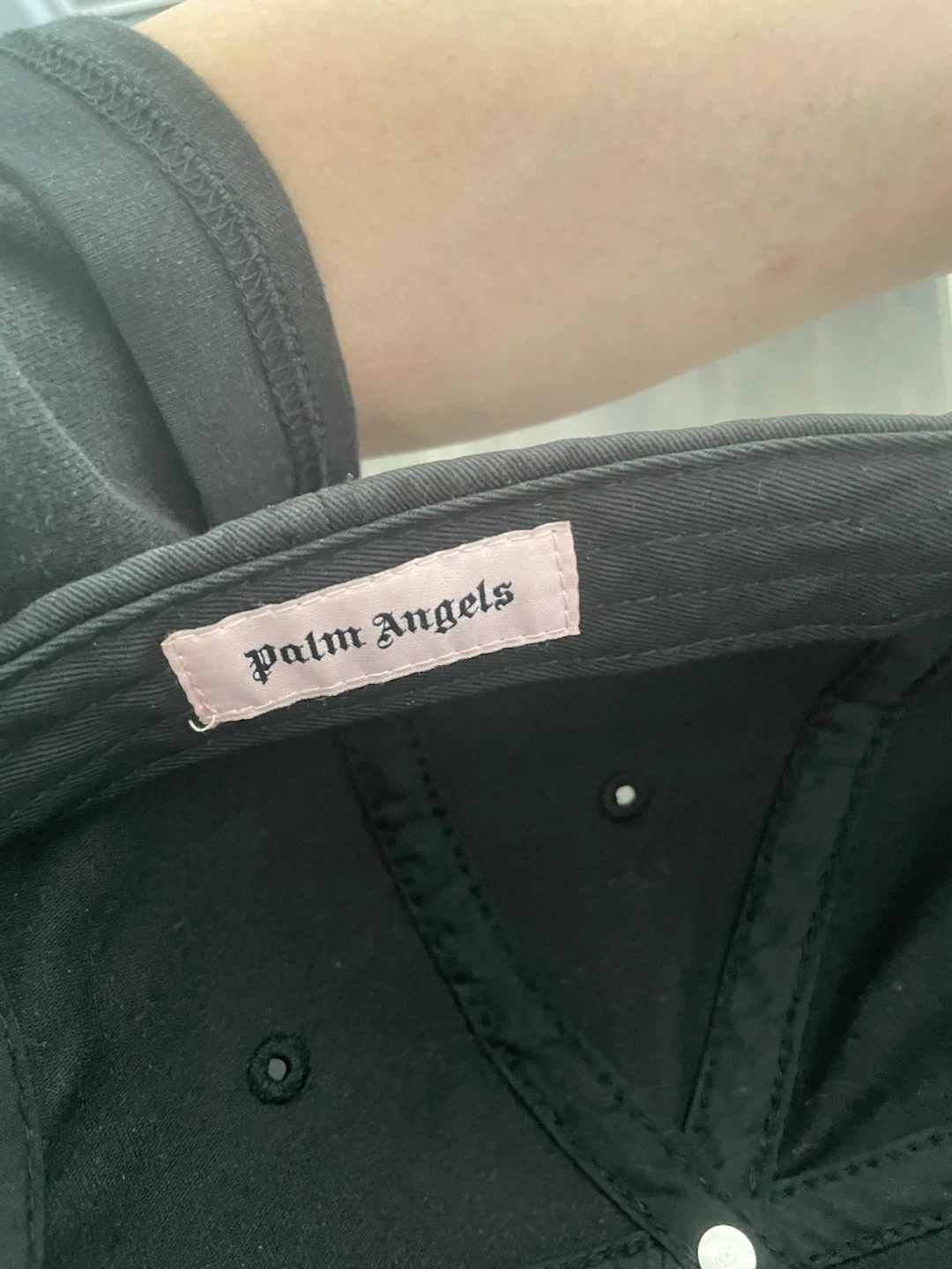 Palm Angels Black Baseball Cap - photo 2
