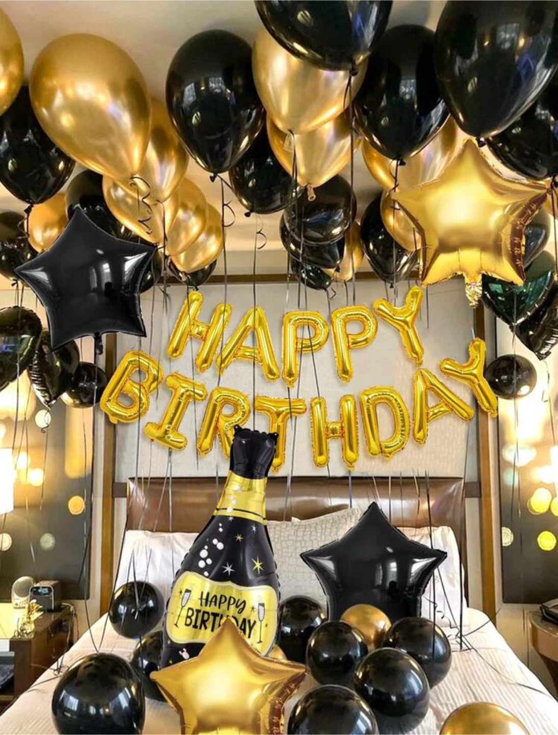 43-piece birthday balloon decoration set.