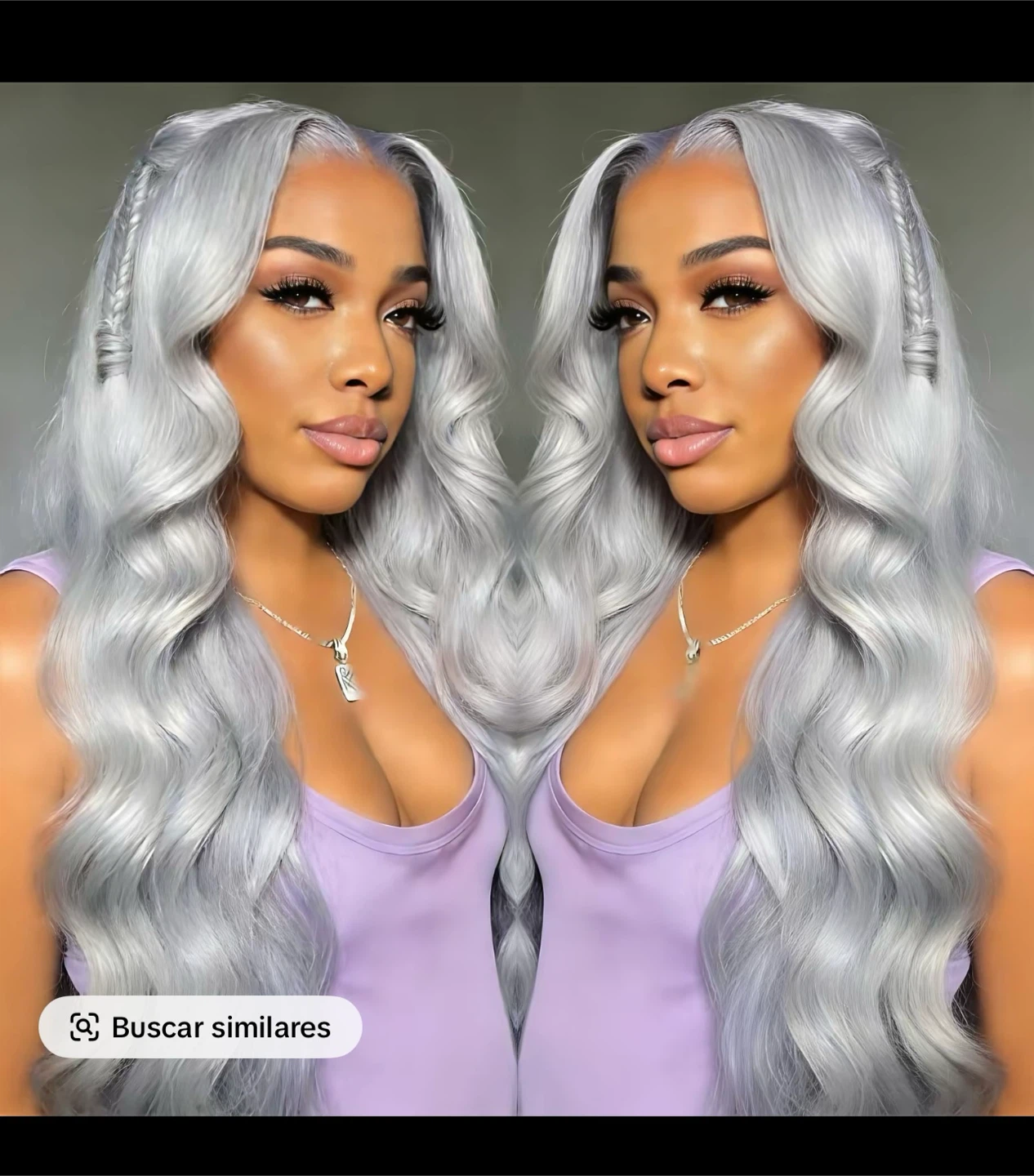 Silver Wavy Wig
