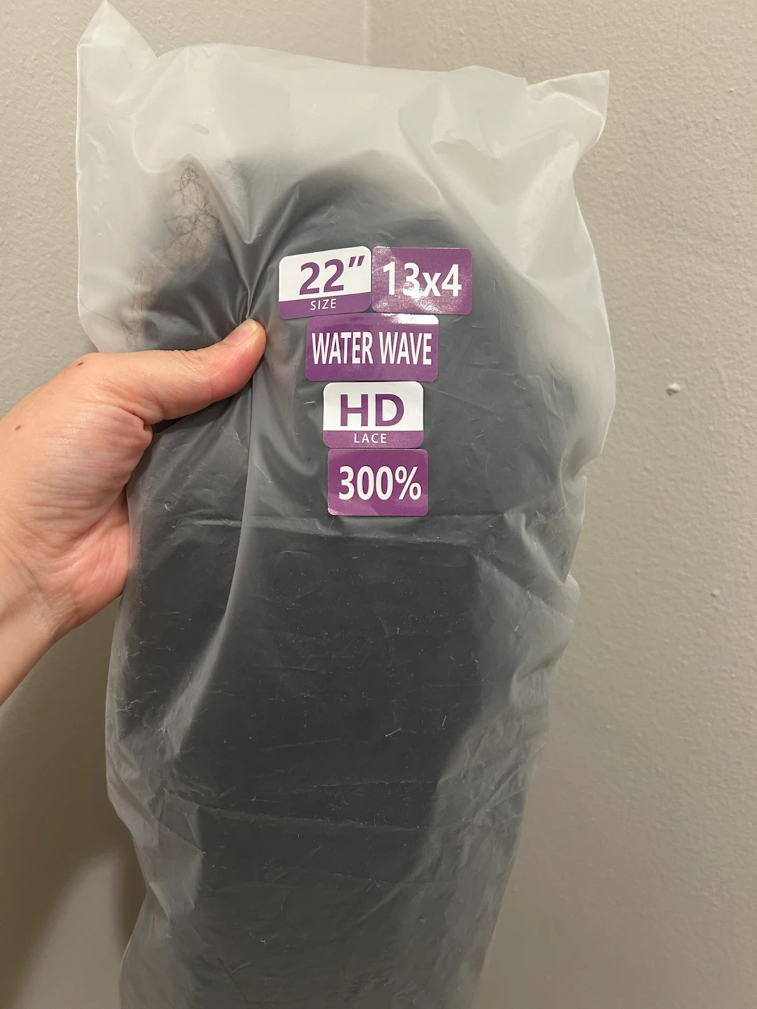 Brand New 22"  Wig - Water Wave (300% Density Human Hair)