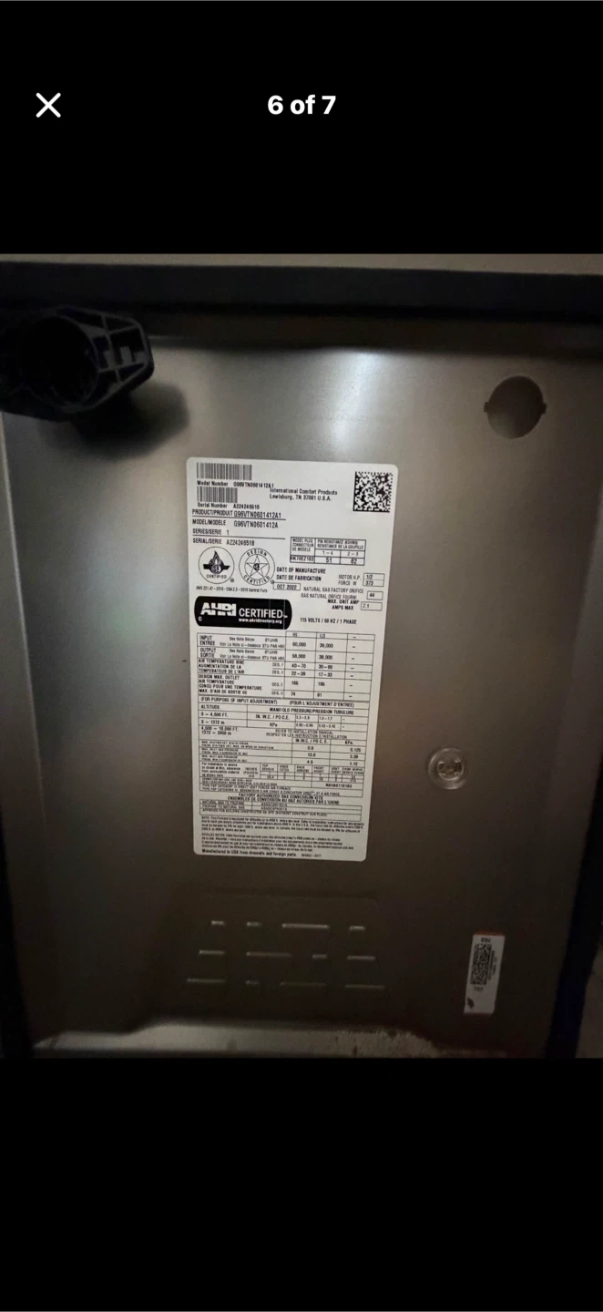 New furnace and coil. Coil has never been used and is new.