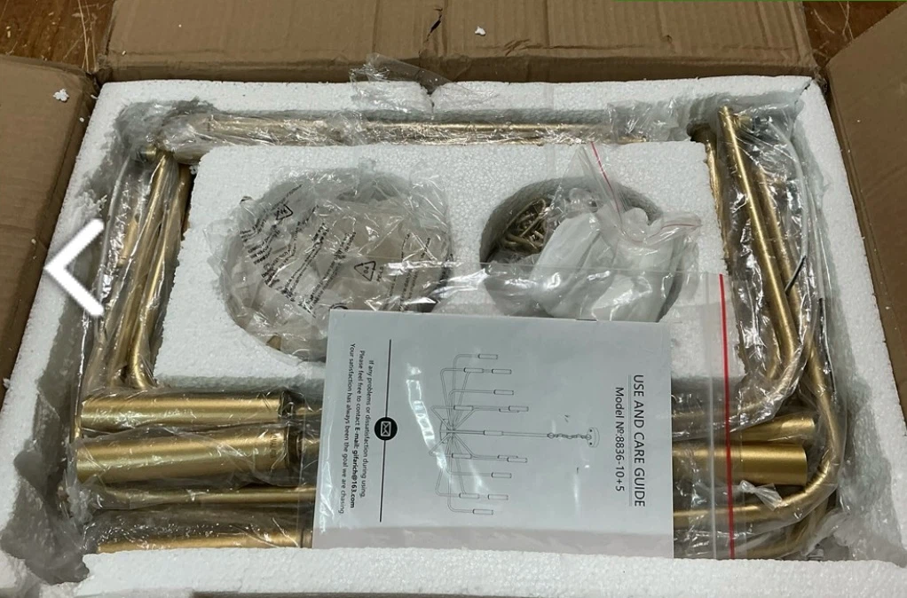 Gold 15-Light Chandelier Fixture - photo 4