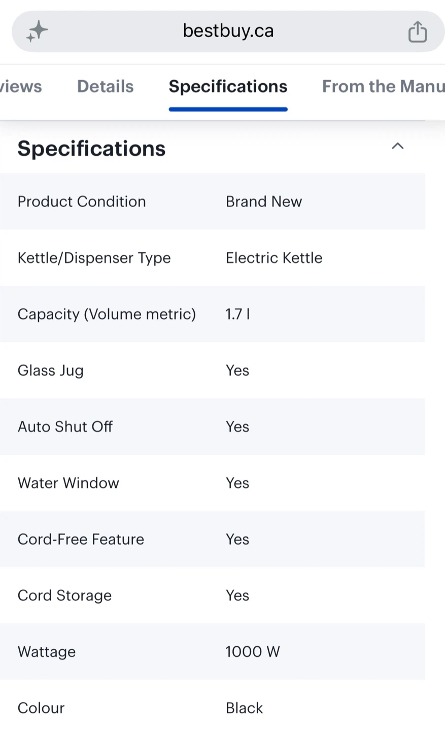 Brand New Cordless Glass Kettle 1.7L - photo 5