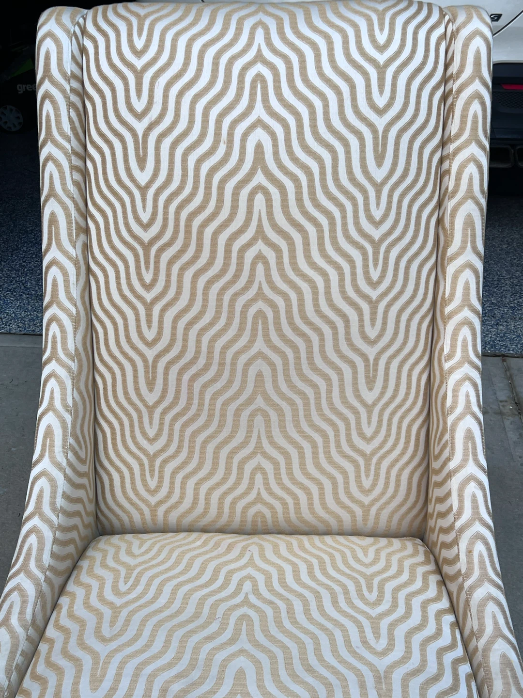 Accent Chair with Wave Pattern - photo 4