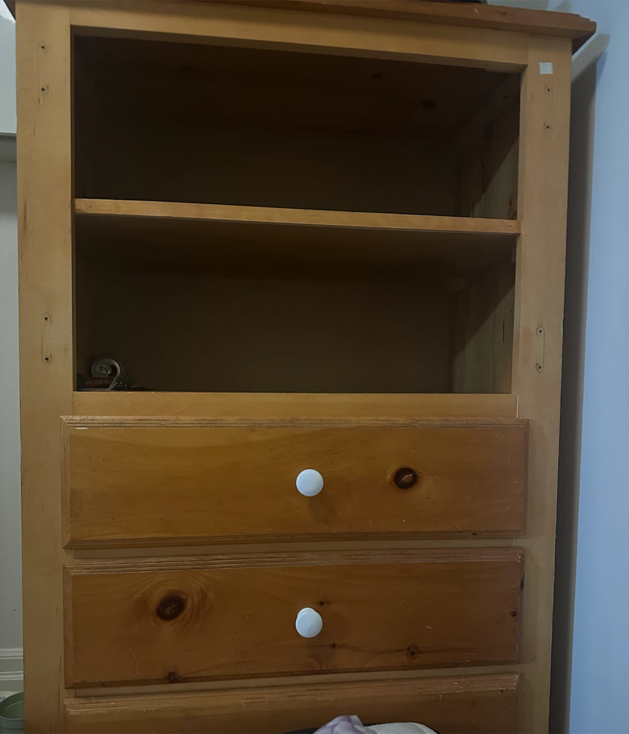 Wooden Bookcase with Drawers - photo 2