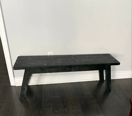 Dark Wood Entryway Bench NEW - photo 2