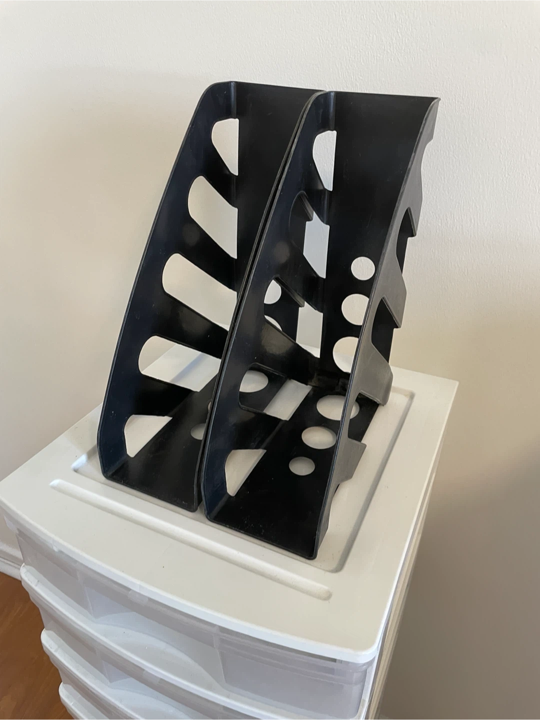 Black Magazine Holders (Set of 2)
