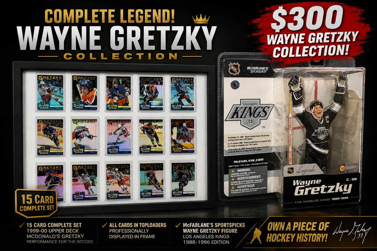 WAYNE GRETZKY COMPLETE COLLECTOR’S PACKAGE - $300