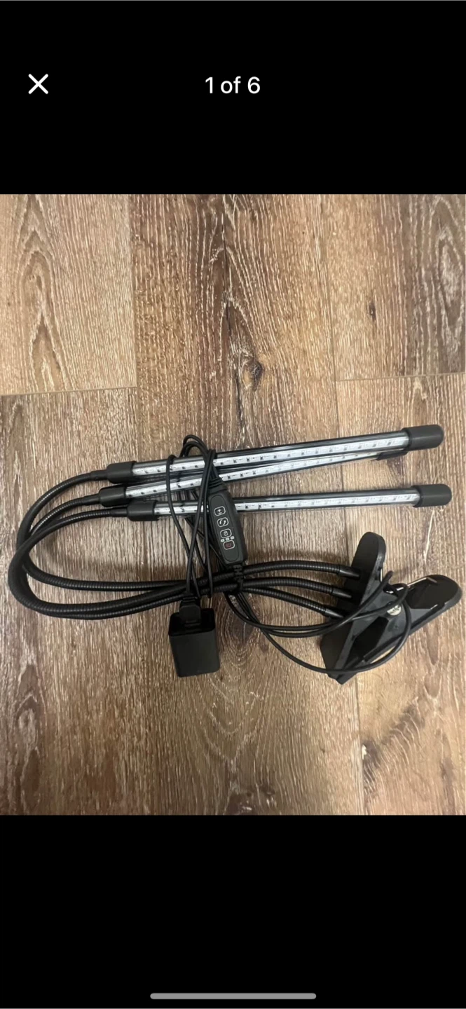 3-Head LED Grow Light-Adjustable Full Spectrum