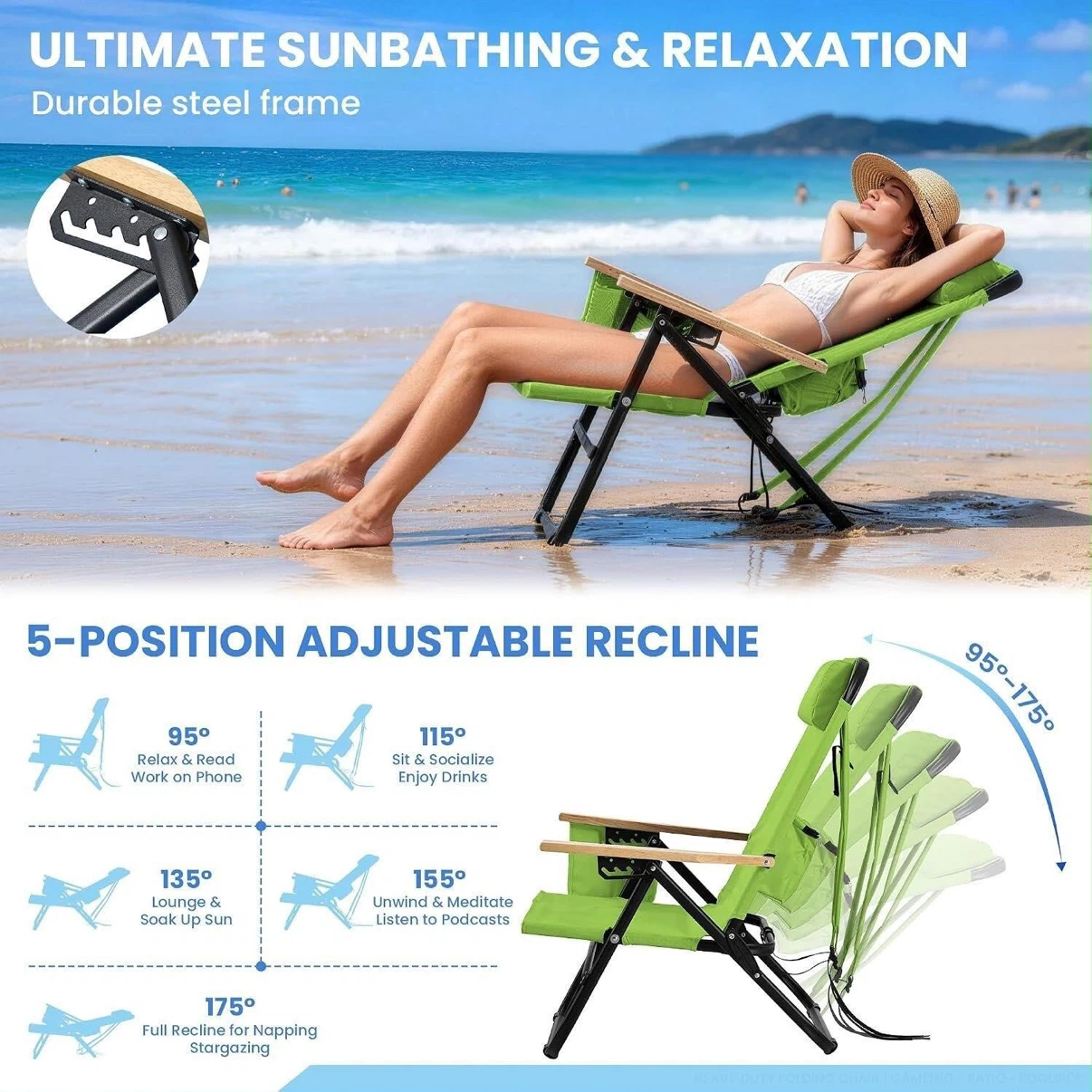 Portable Outdoor Folding Chair - photo 2