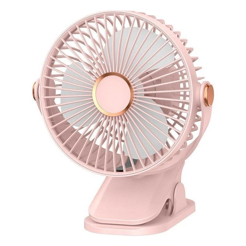Pink Portable Clip-On Fan