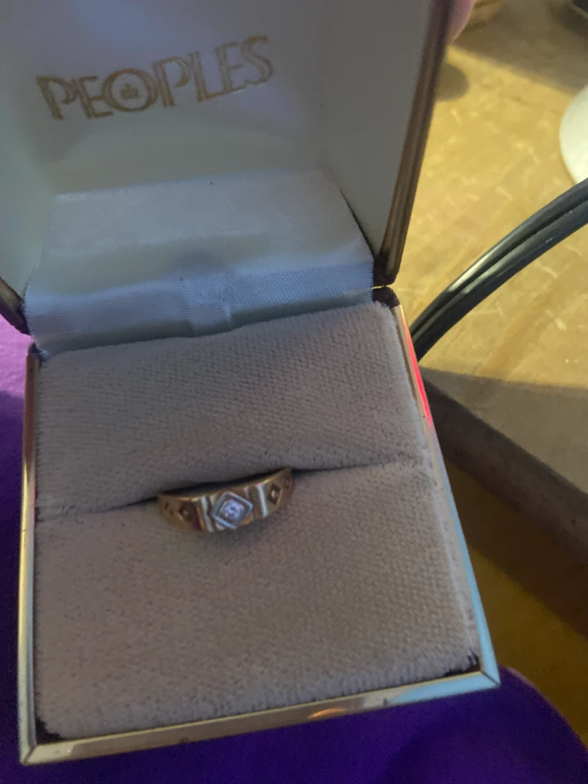 Grand dad wedding ring real gold