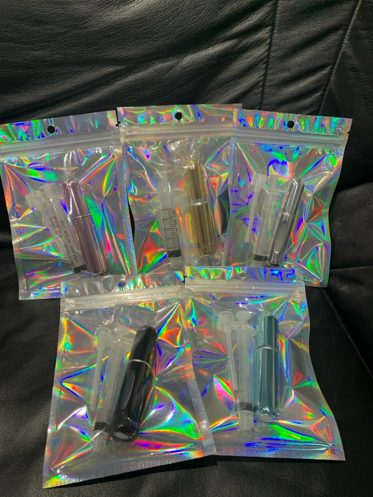 Refillable Perfume Atomizer with Syringe Set