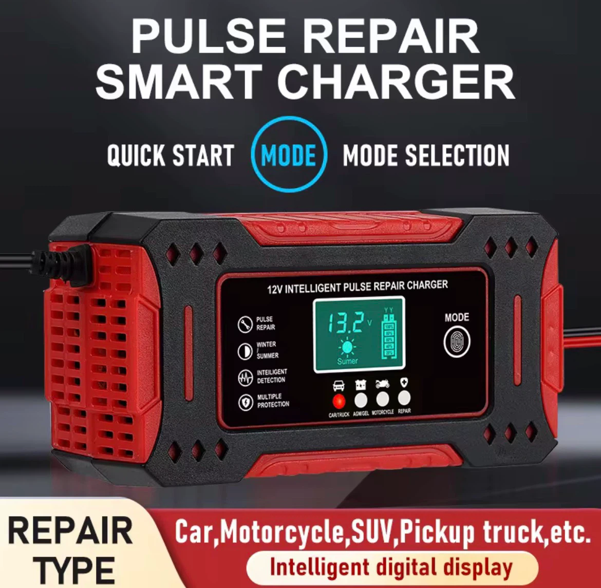 12V Intelligent Pulse Repair Smart Charger - photo 3