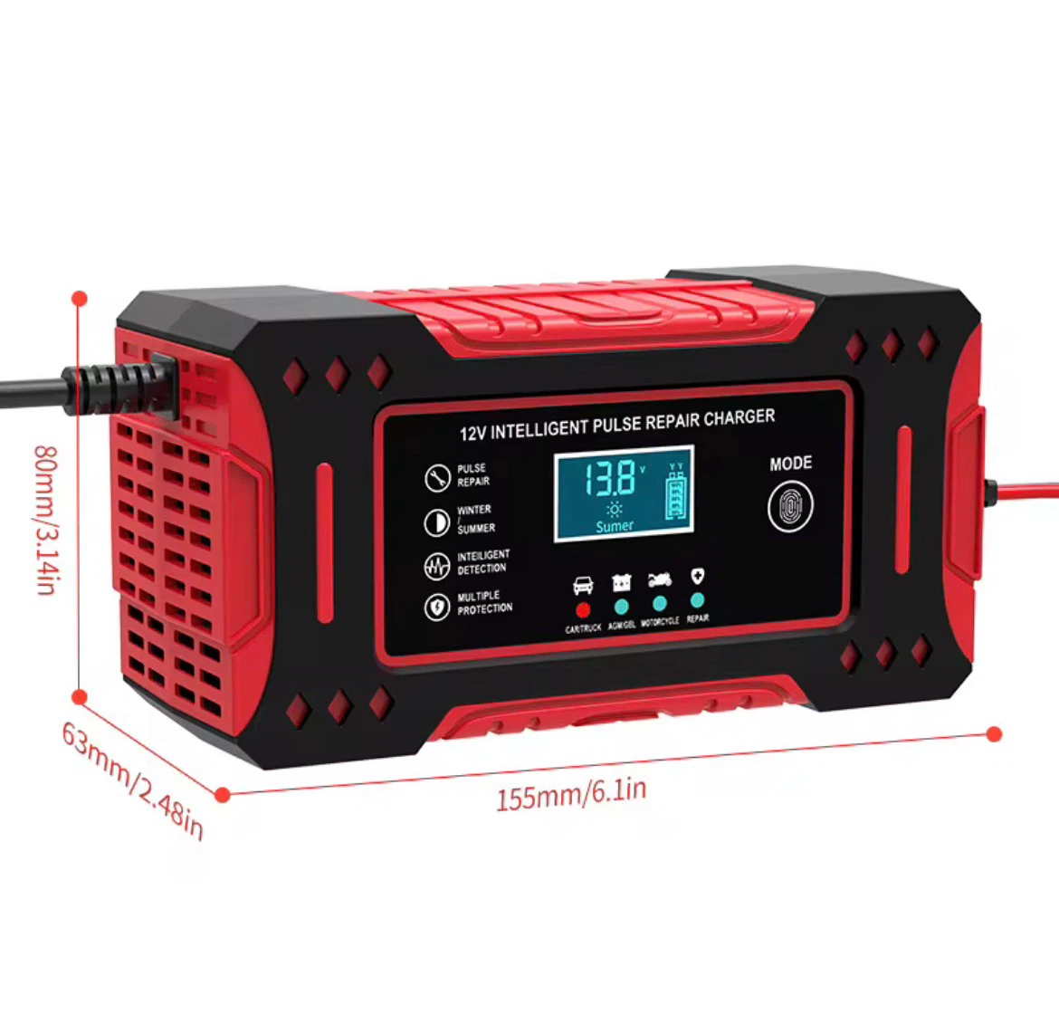 12V Intelligent Pulse Repair Smart Charger - photo 4