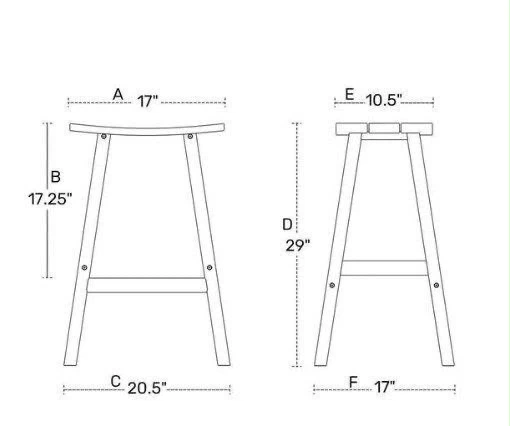 Black Bar Stool- Set of 3 - photo 3