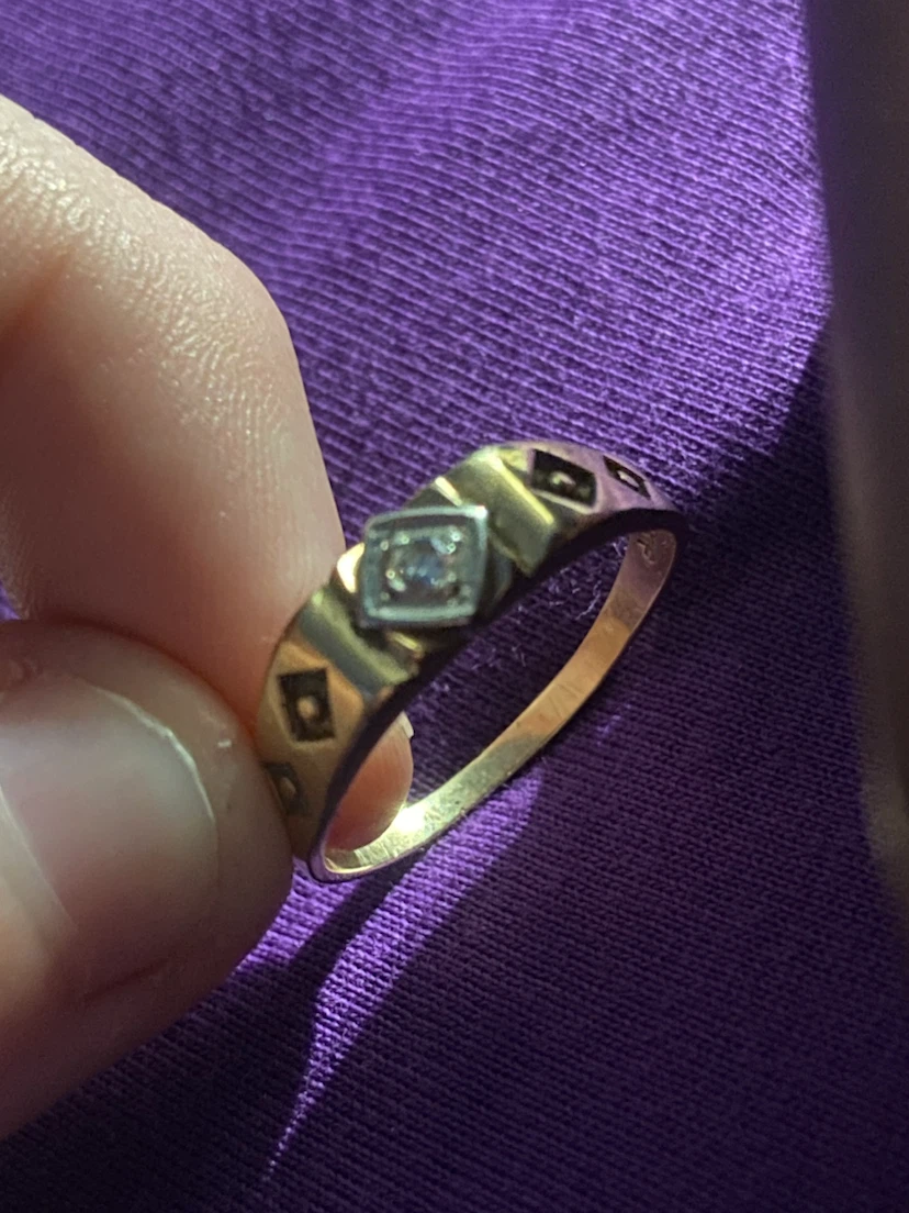 Grand dad wedding ring real gold - photo 3