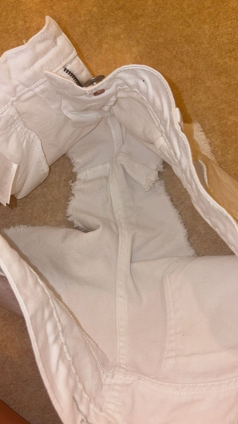 Old Navy White Denim Cutoff Shorts Size 2 - photo 5