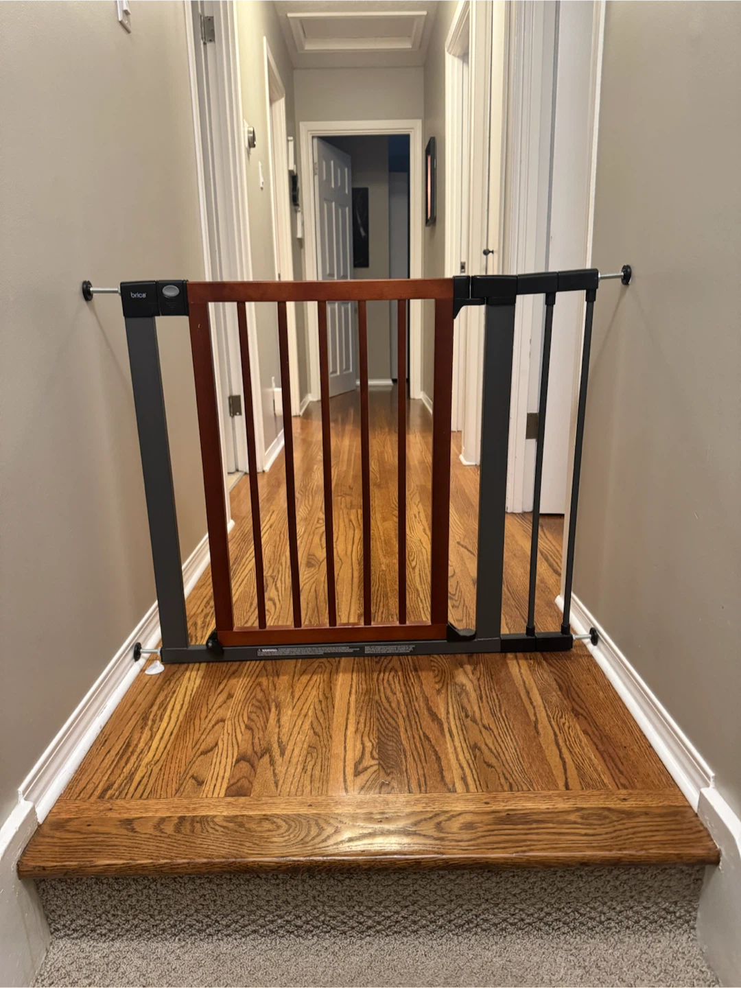 Brica Adjustable Baby Gate – Top of Stairs – Good Condition