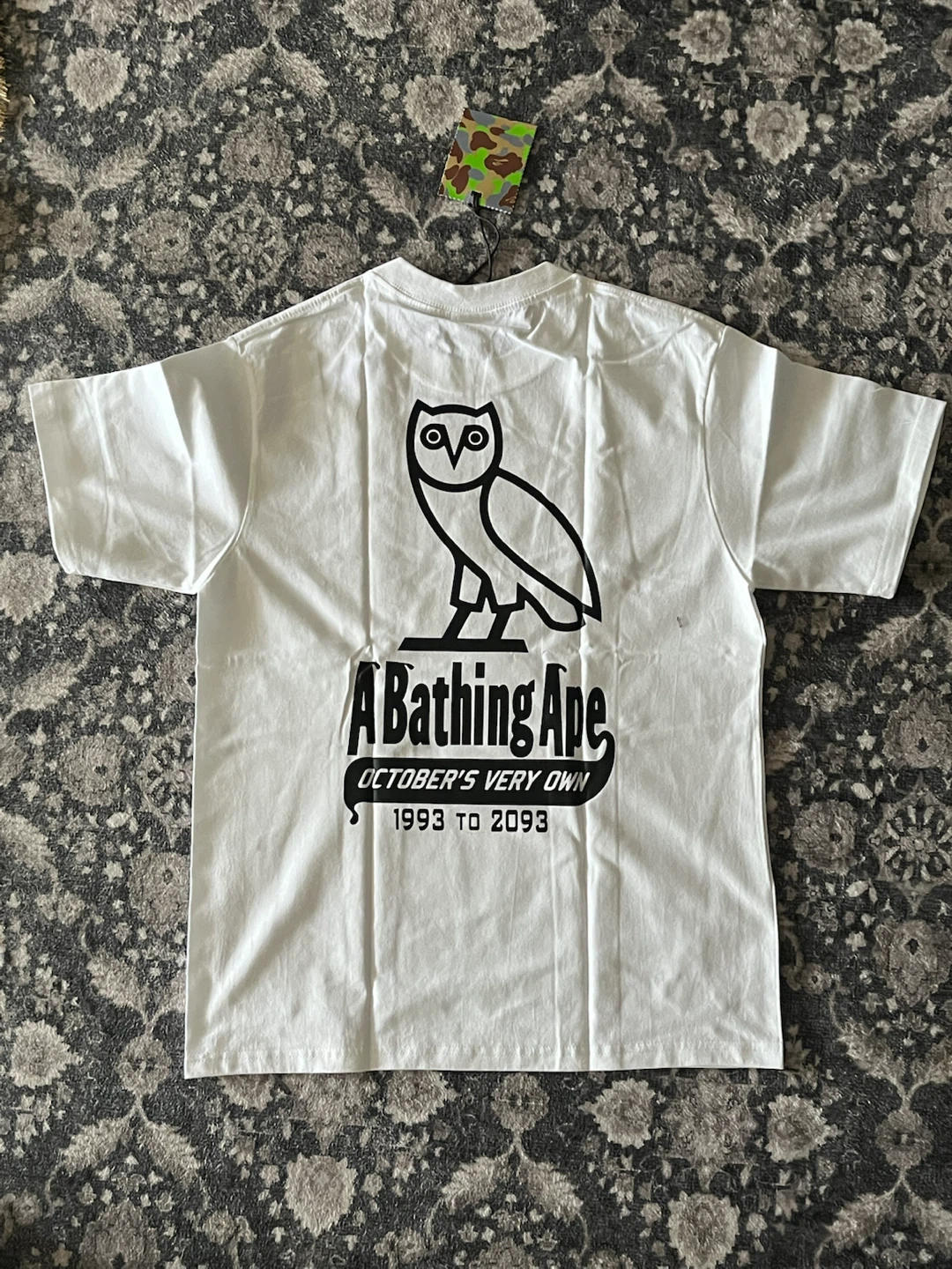 BAPE x OVO Ape Head T-Shirt - White - photo 2