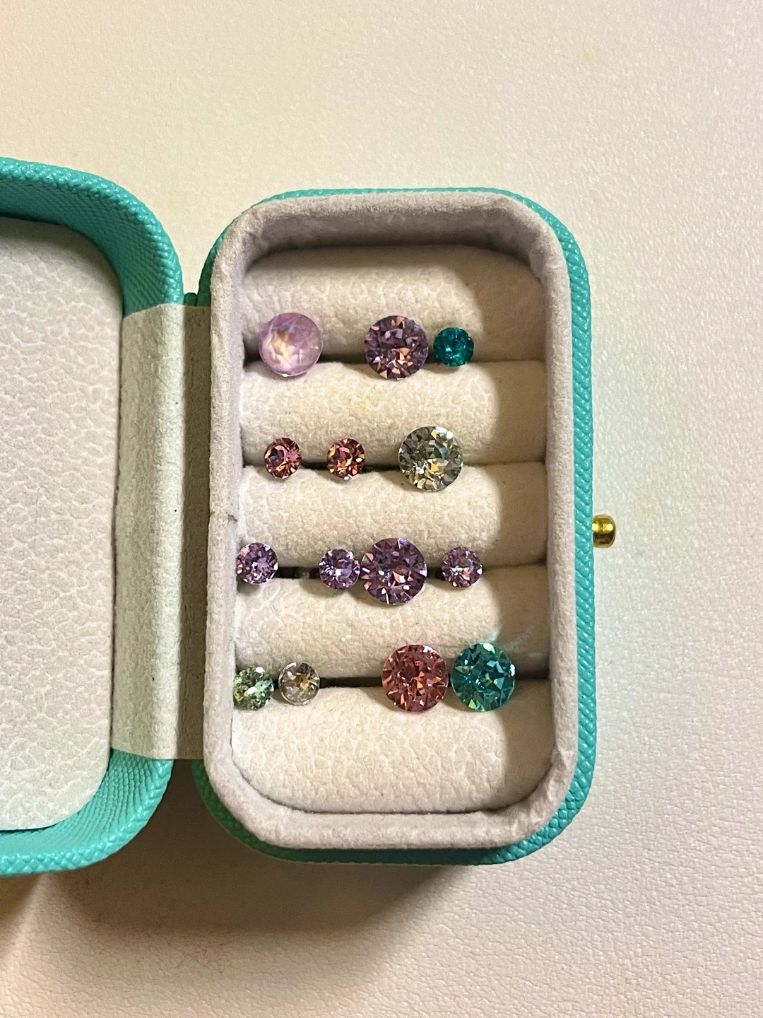 Surgical Steel Crystal Stud Earrings