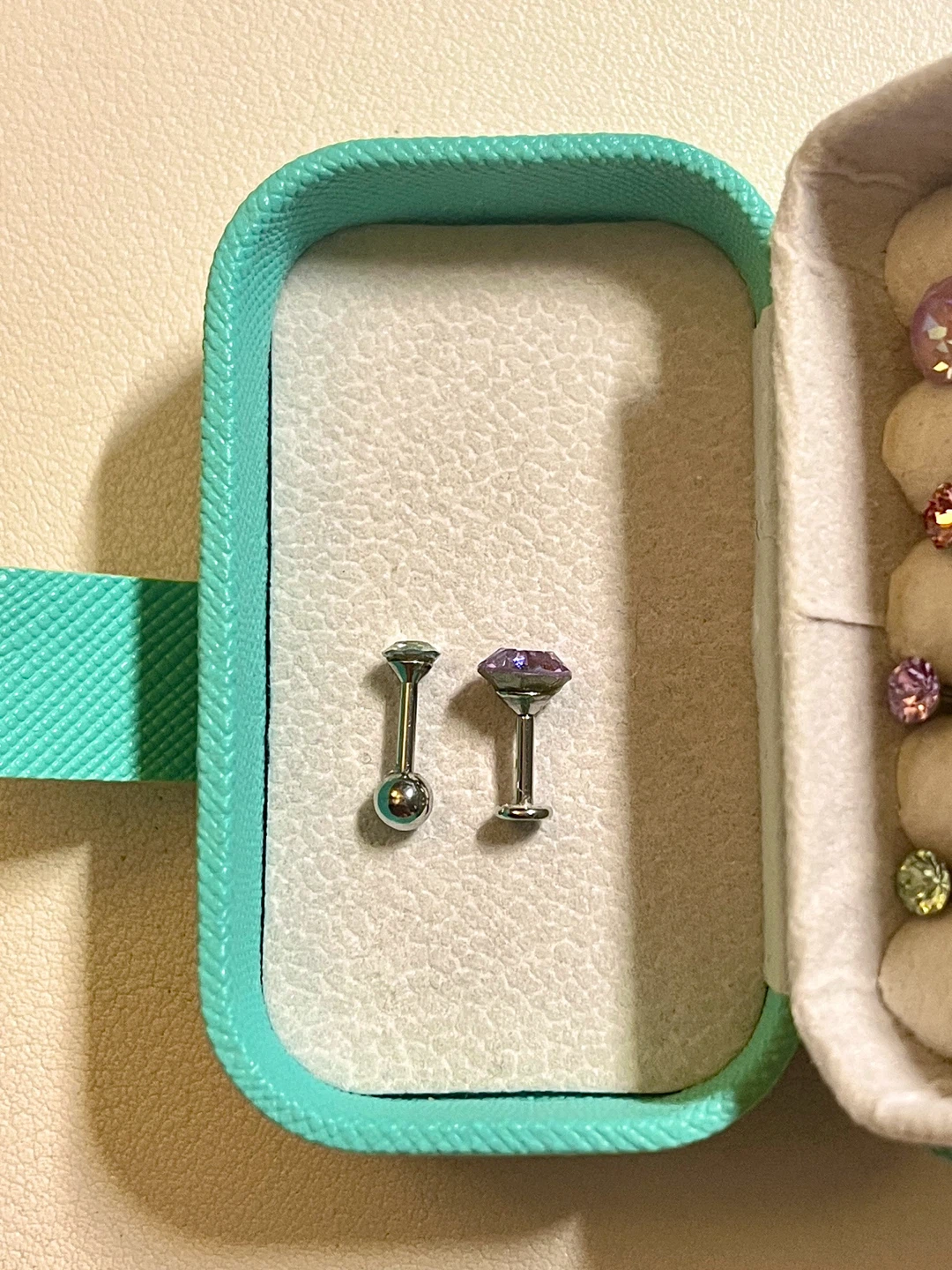 Surgical Steel Crystal Stud Earrings - photo 2