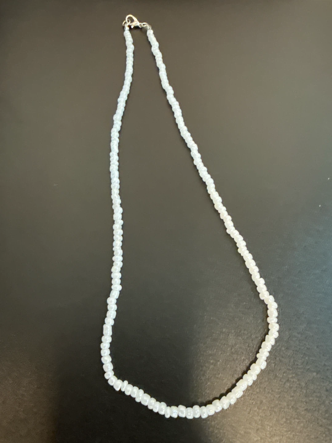White Beaded Necklace