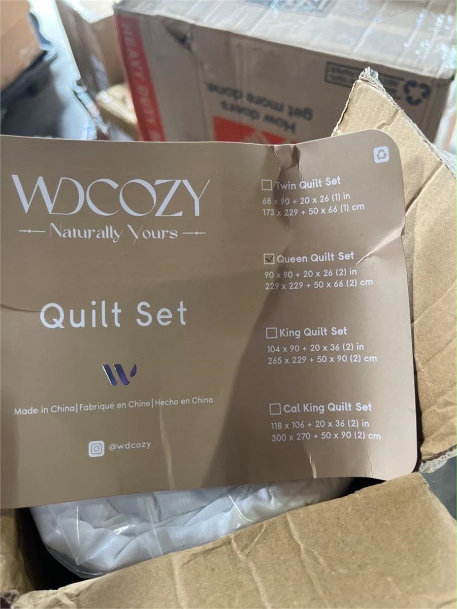 WDCOZY Queen Quilt Set - White - photo 4