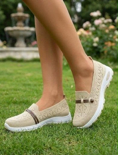 Women's Tan Knit Loafers Size 40 - photo 2