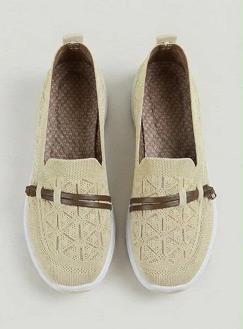 Women's Tan Knit Loafers Size 40 - photo 4