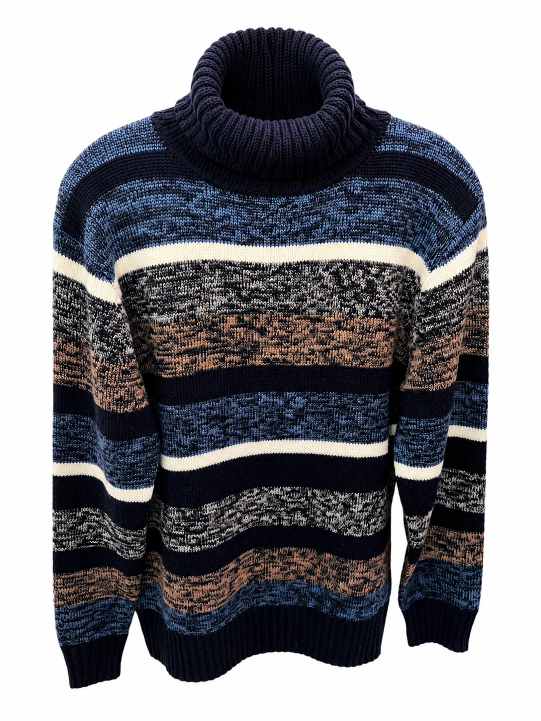 Size S Striped Turtleneck Sweater