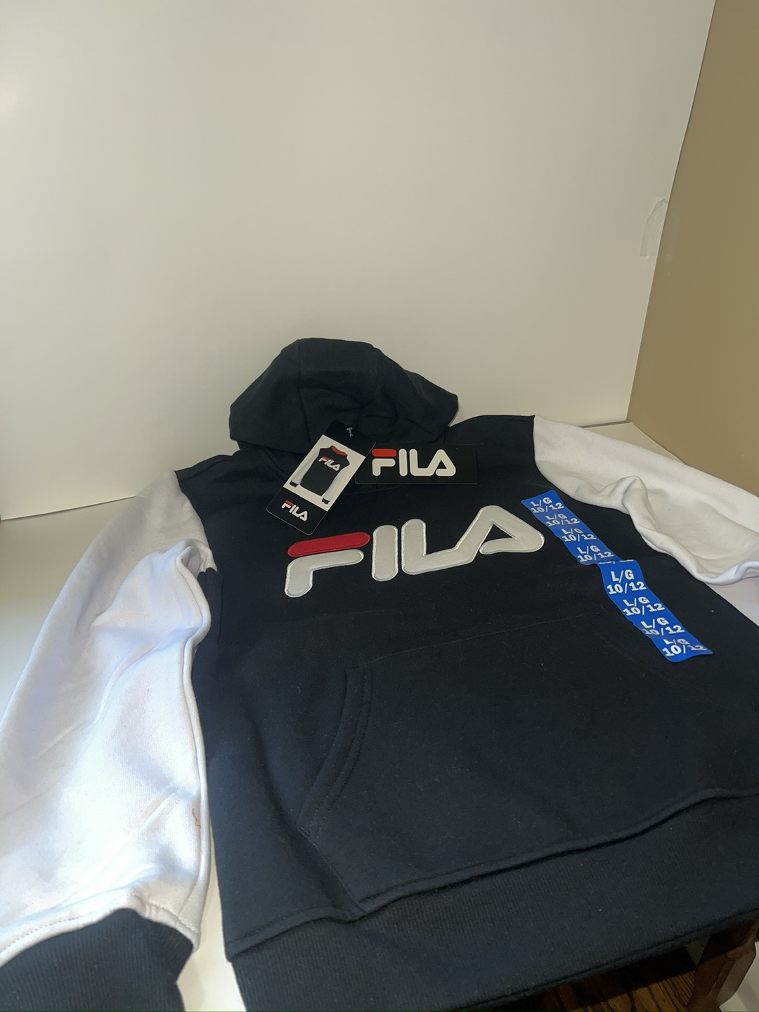 Fila Hoodie - Black/White - Size L/G 10/12 - photo 2