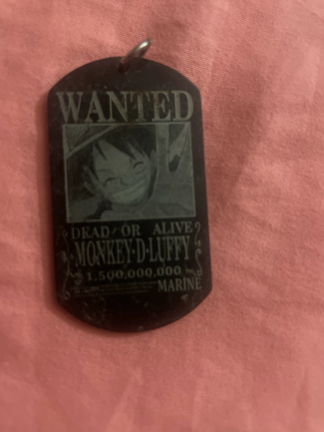 One Piece Monkey D. Luffy Wanted Poster Dog Tag