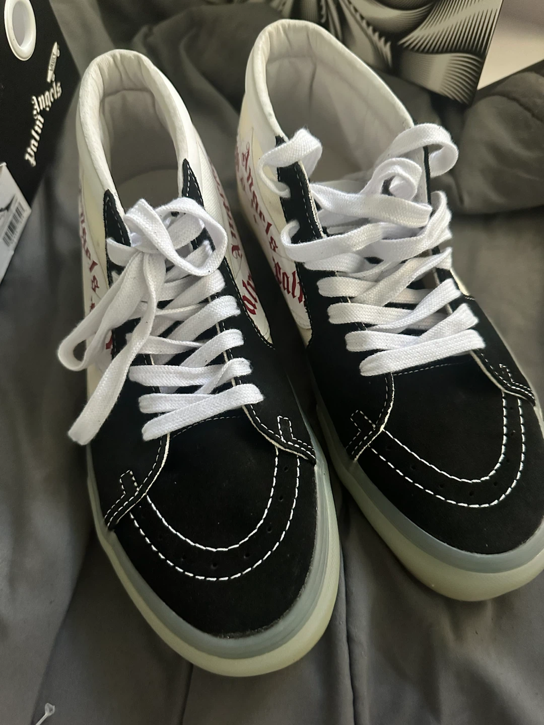 Vans x Palm Angels Sk8-Hi Mid Top Sneakers - photo 3