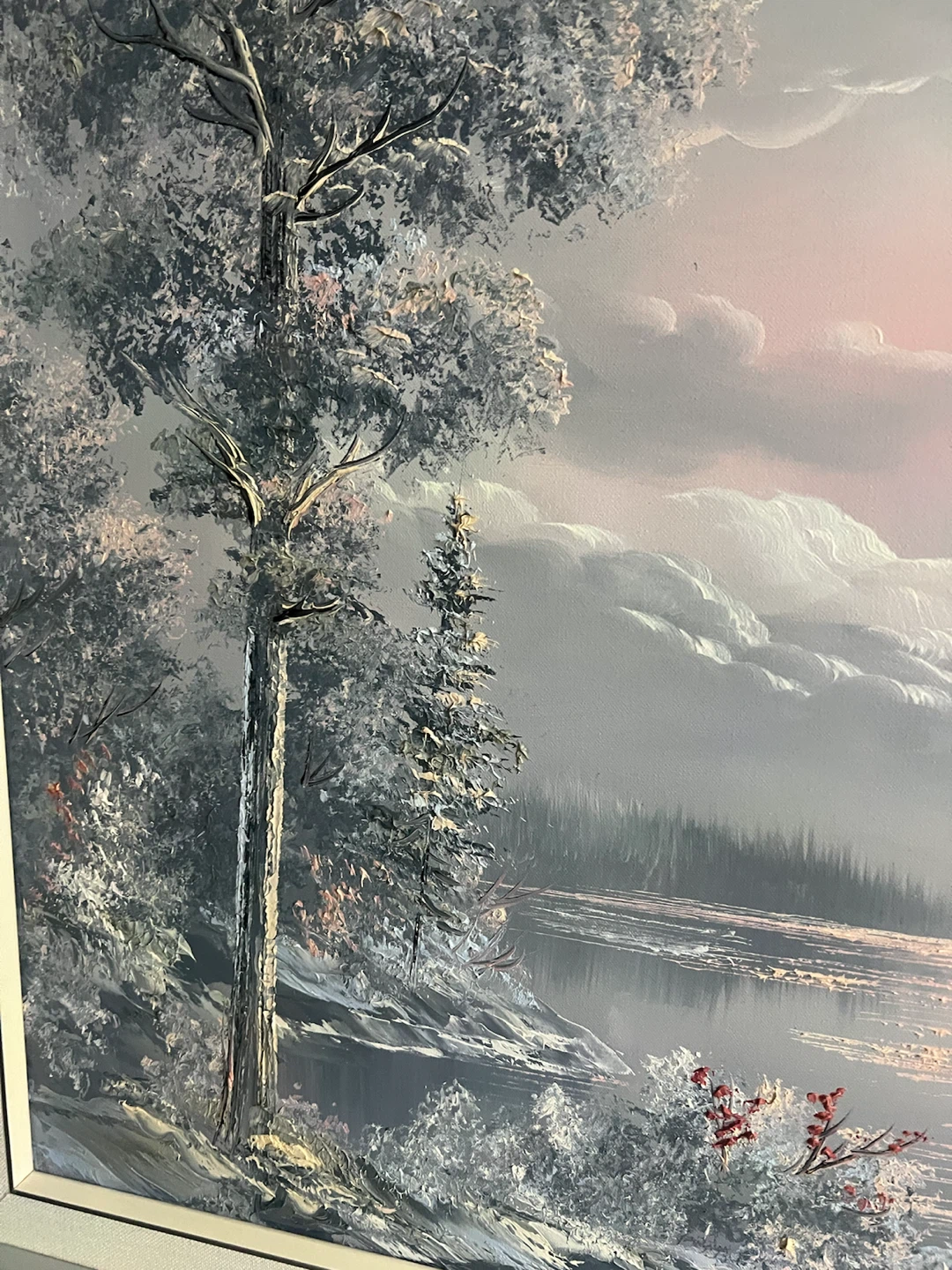 Large Framed Landscape Painting - photo 5